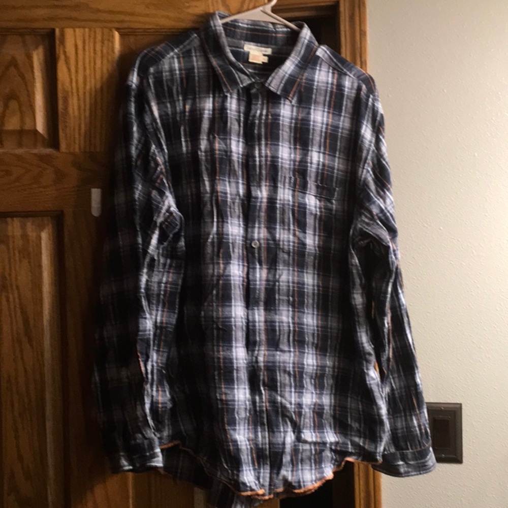 Men’s Long Sleeve Plaid Shirt